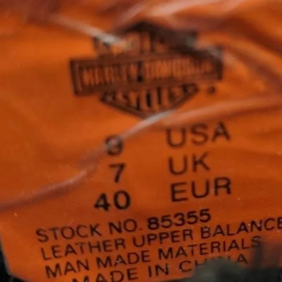 Harley-Davidson Galinda Black Leather Harness Motorcycle Boots D83254 - Picture 7 of 12